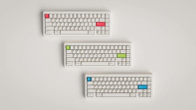 GMK Minimal 极简白R2 键帽图片