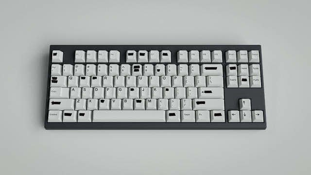 GMK Redacted 涂改 键帽图片