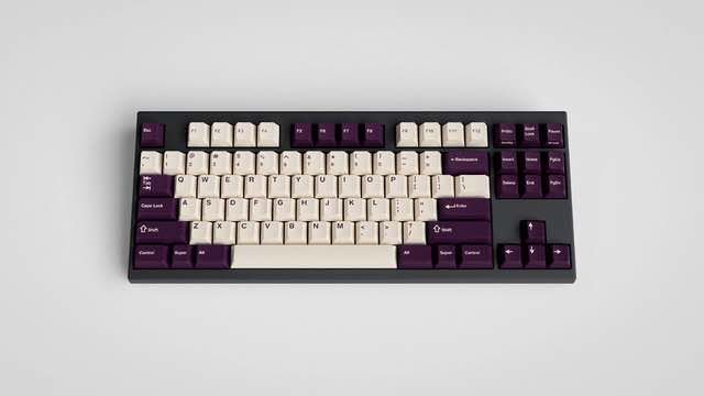 GMK Violet on Cream VoC 奶紫 键帽图片