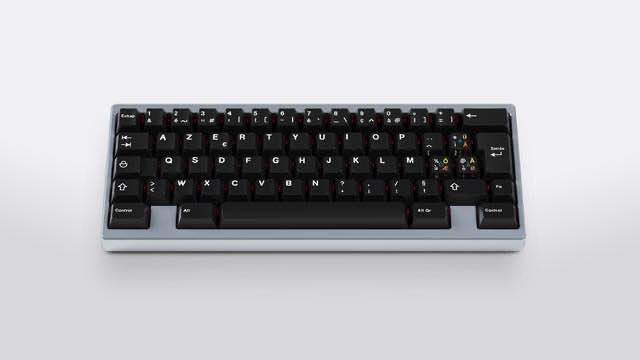 GMK Blanc Sur Noir 键帽图片