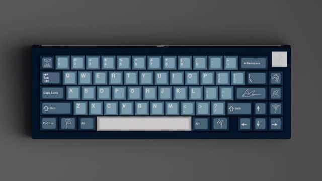 GMK Manta 魔鬼鱼 键帽图片