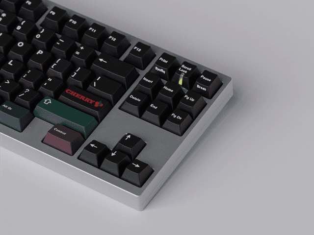 GMK White on Black Essentials 黑二色增补键帽 键帽图片