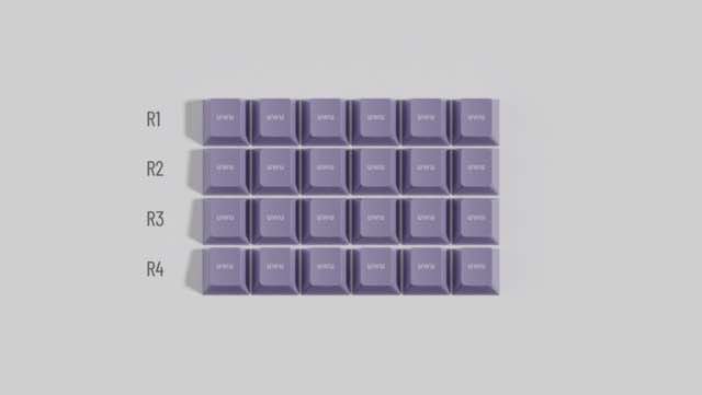 GMK Purple UWU 键帽图片
