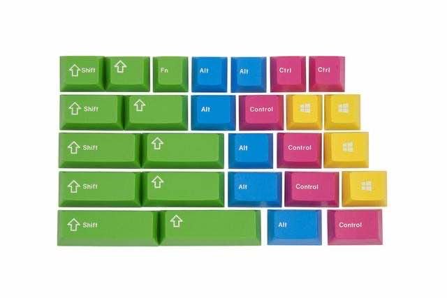 GMK Neon RGBY Modifiers 键帽图片