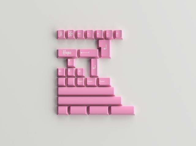 GMK Pretty in Pink 粉红佳人公益增补 键帽图片