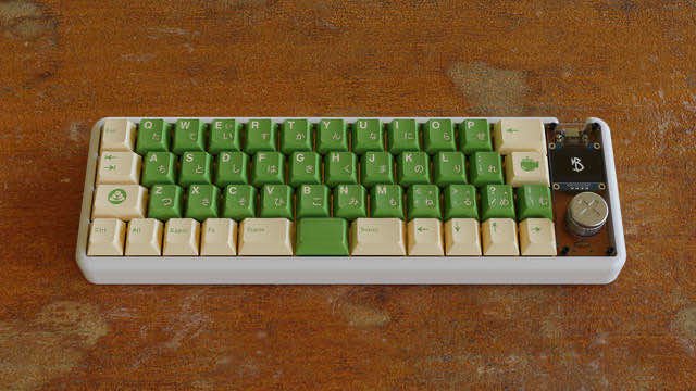 GMK Cream Matcha 厚乳抹茶 键帽图片