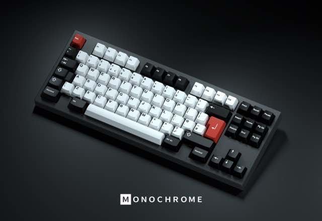 GMK Monochrome R2 键帽图片