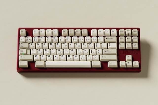 GMK Classic Retro Zhuyin 经典灰白黑注 键帽图片