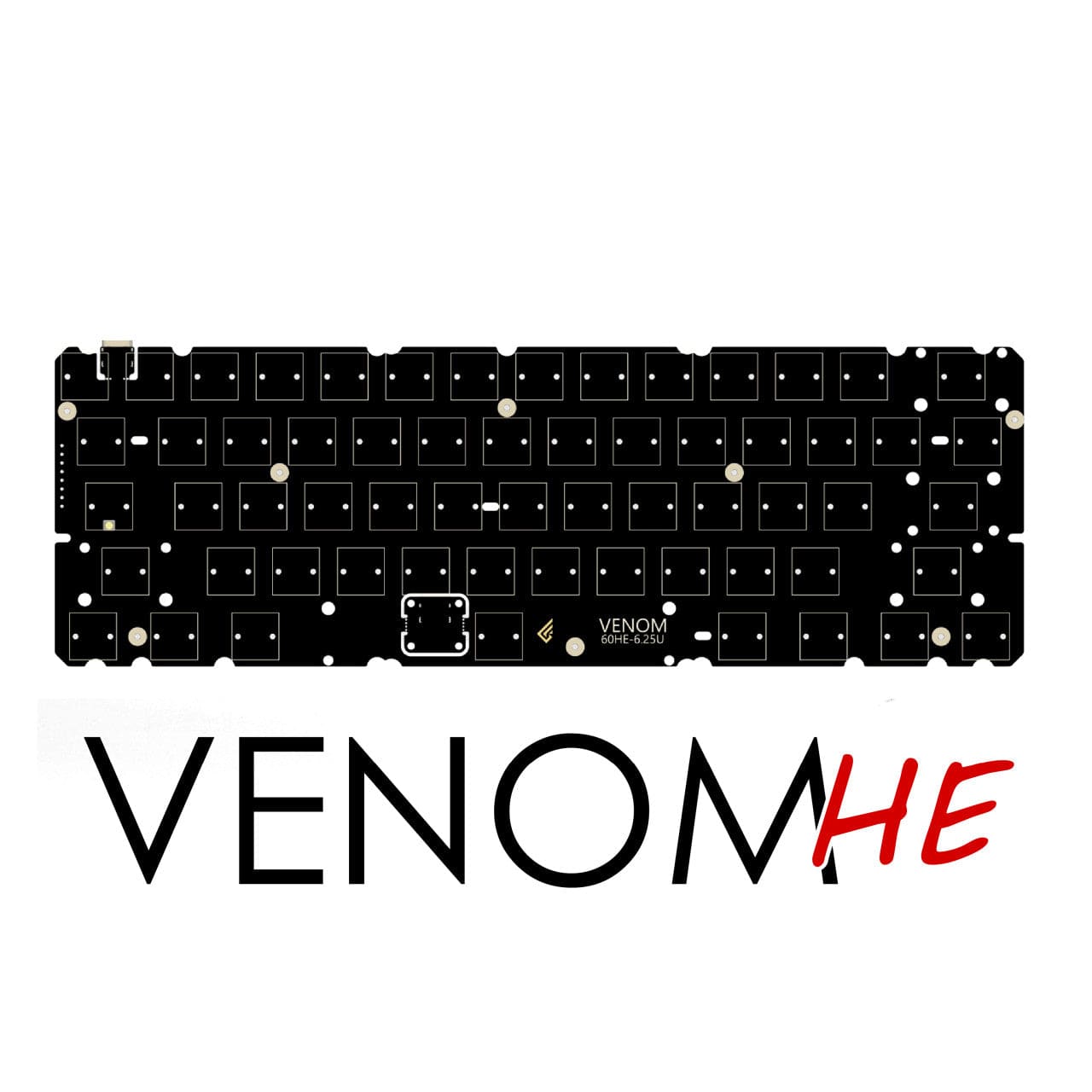 Venom 60 HE PCB · 6.25U