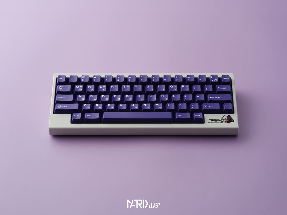 Hiya · 奶油白 × 紫色键帽(官方渲染)