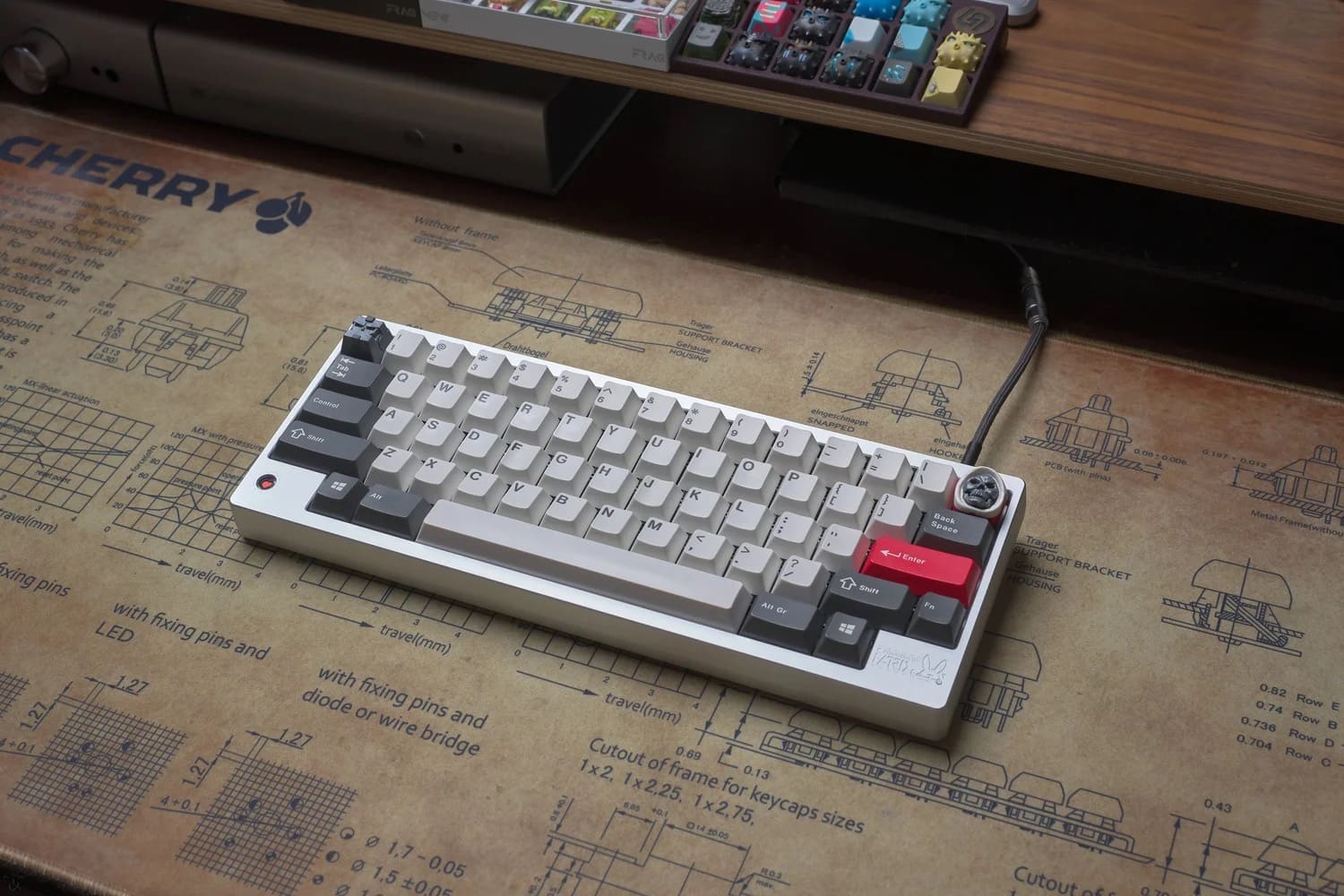 Magic3 60% HHKB · 银色阳极 · 实拍