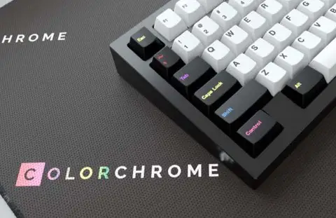 GMK Colorchrome 黑白彩 键帽图片