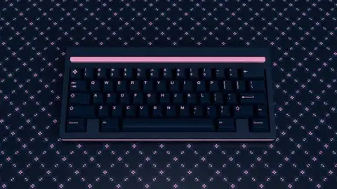 GMK Pink on Navy 键帽图片