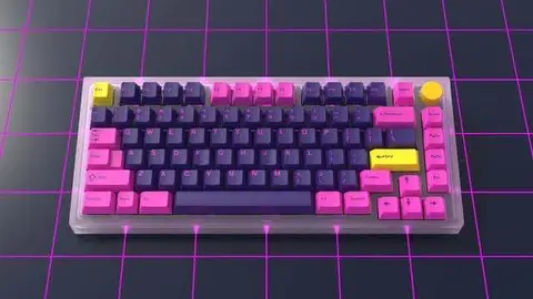 GMK Retrowave 复古波 键帽图片