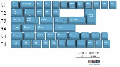 GMK Electric Bluegaloo Mod 键帽图片