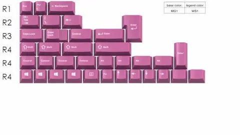 GMK Magenta Mods 键帽图片