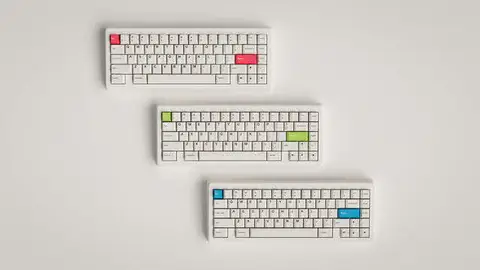 GMK Minimal 极简白R2 键帽图片