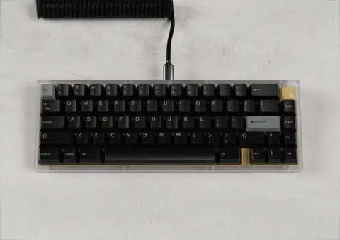 GMK Grey on Black 键帽图片