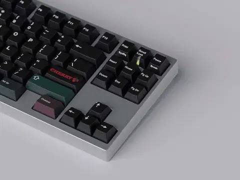 GMK White on Black Essentials 黑二色增补键帽 键帽图片