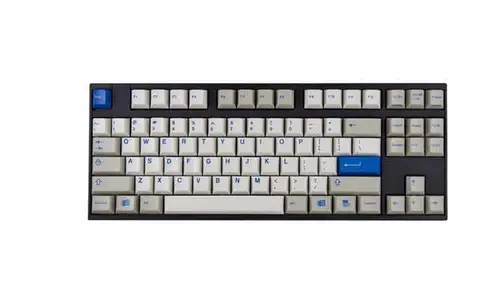 GMK Olivetti 灰白蓝 键帽图片