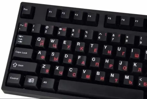 GMK Originative Cyrillic 黑二色俄文 键帽图片