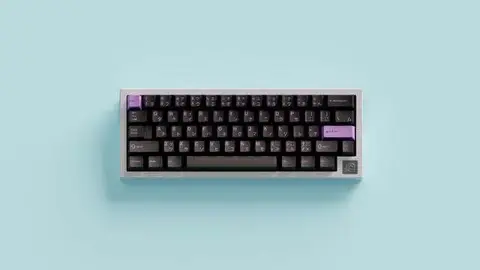 GMK Lilac on Black 键帽图片