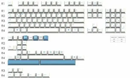 GMK Uniqey Blue 键帽图片