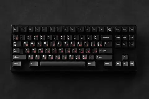 GMK WoB Red Cyrillic 键帽图片