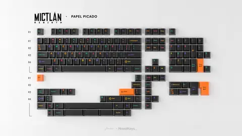 GMK CYL Mictlan Rebirth 地下世界 R2 键帽图片