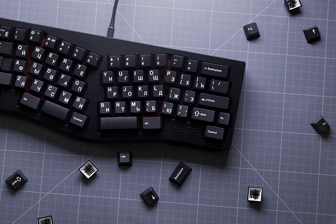 GMK Cyrillic WoB And Beige | GB May 1st