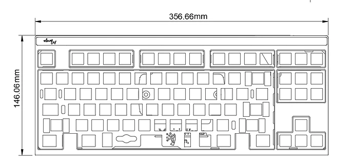Merisi 500C/M 顶视尺寸图